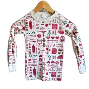 Hanna Andersson Pajama Top Kids 110/ US 5 Baking Christmas Cookies Gingerbread